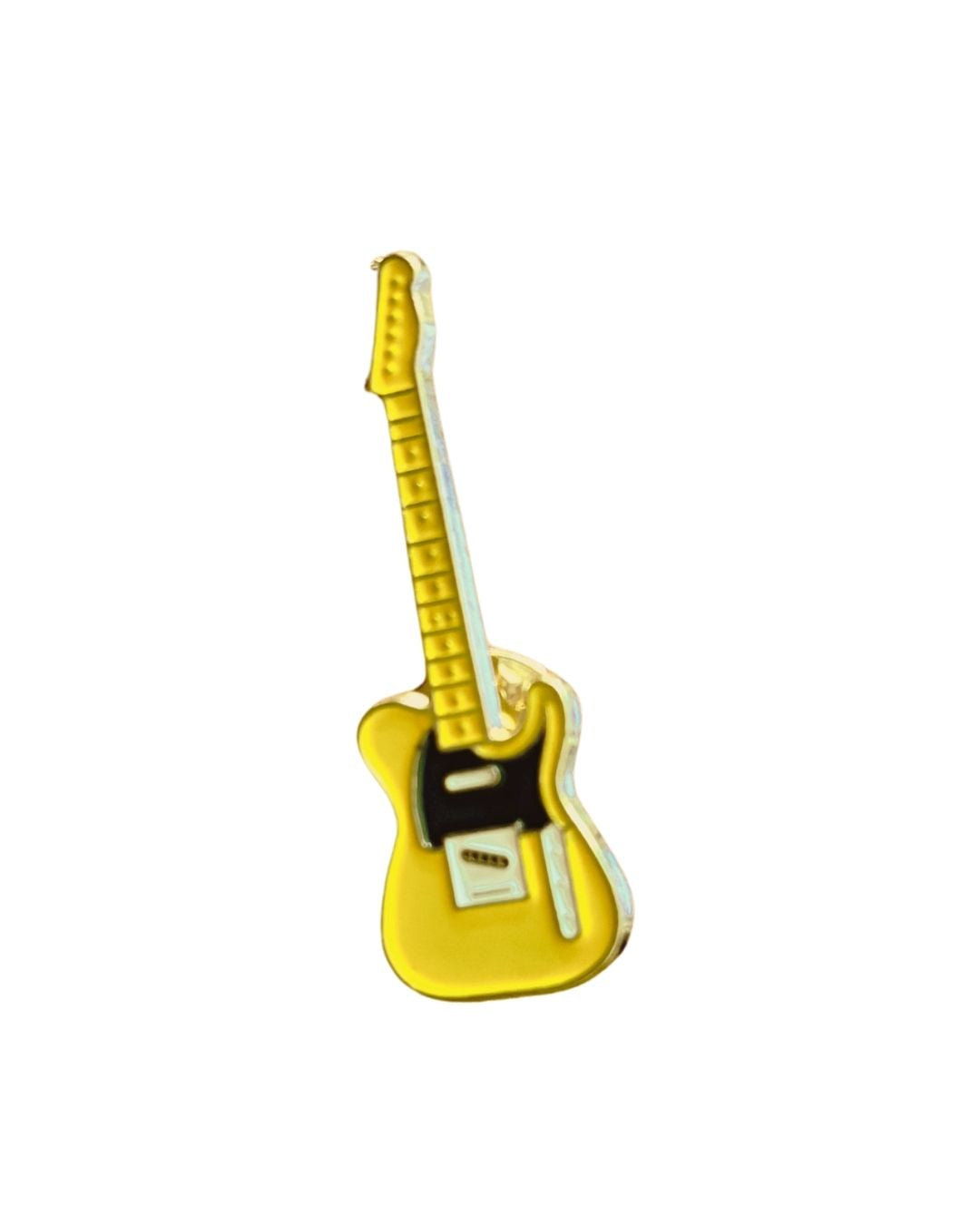 Yellow Guitar Enamel Pin
