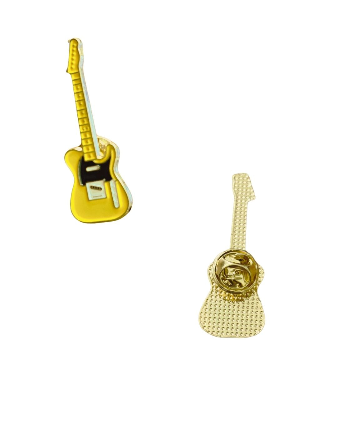 Yellow Guitar Enamel Pin