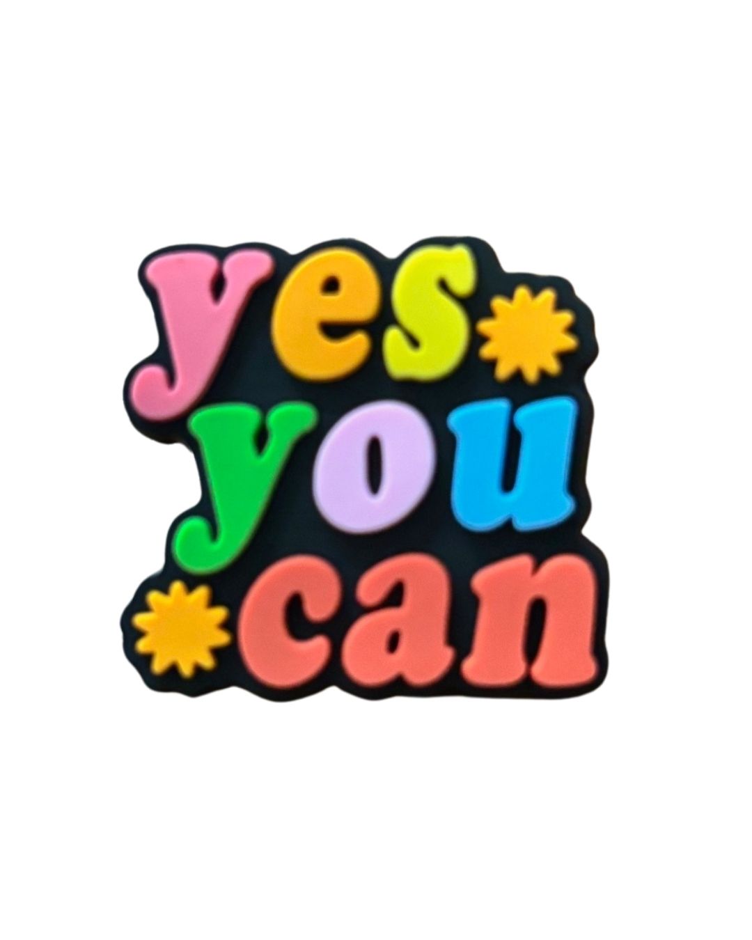 Yes You Can Rainbow Colors Pin