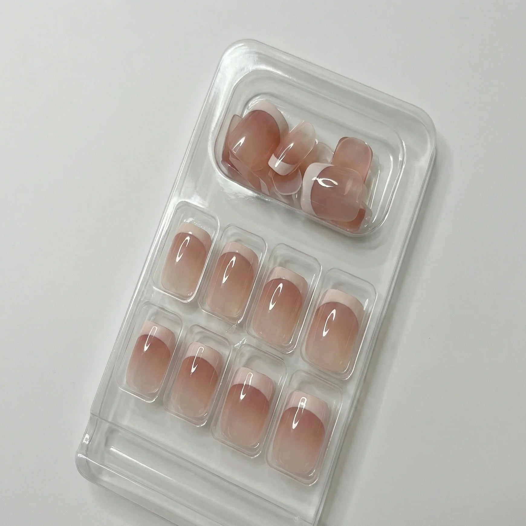 24 Pcs French Blush Nails