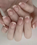 24 Pcs French Blush Nails