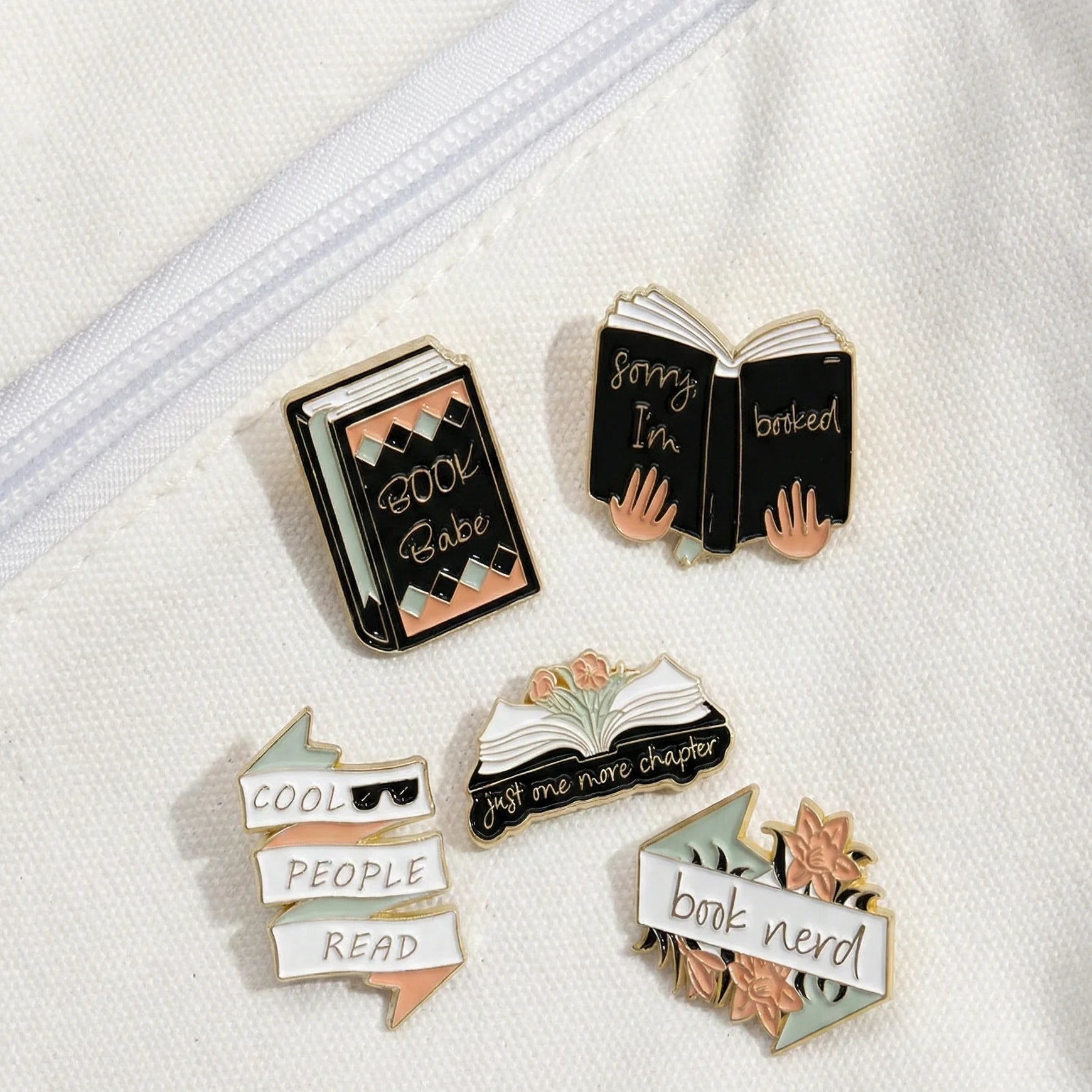 Book Nerd Set Fun Pins