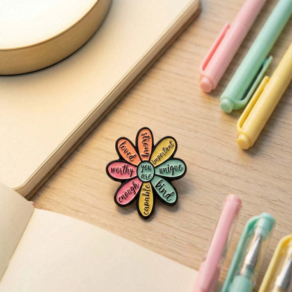 Flower Motivational Pin