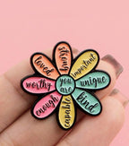 Flower Motivational Pin