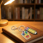 Pencil Teacher's Day Keychain