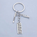 Piano and Flute Key Chain